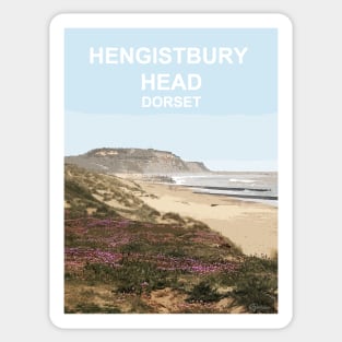 Hengistbury Head Dorset. Travel poster. Gift. Sticker